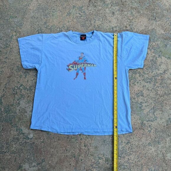 2002 DC Comics Original Super Man Movie Promo Y2K Shirt - Picture 1 of 4